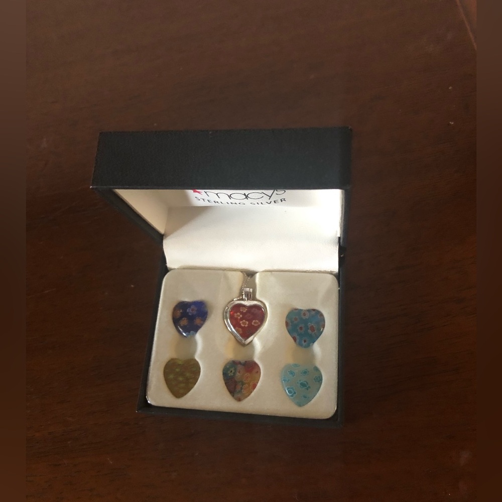 ❤️1990s Italian Interchangeable Sterling Silver Necklace-836 $50or$45w/offer